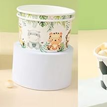 Baby Food Avocado - Bol en papier imprimé fraise avocat,