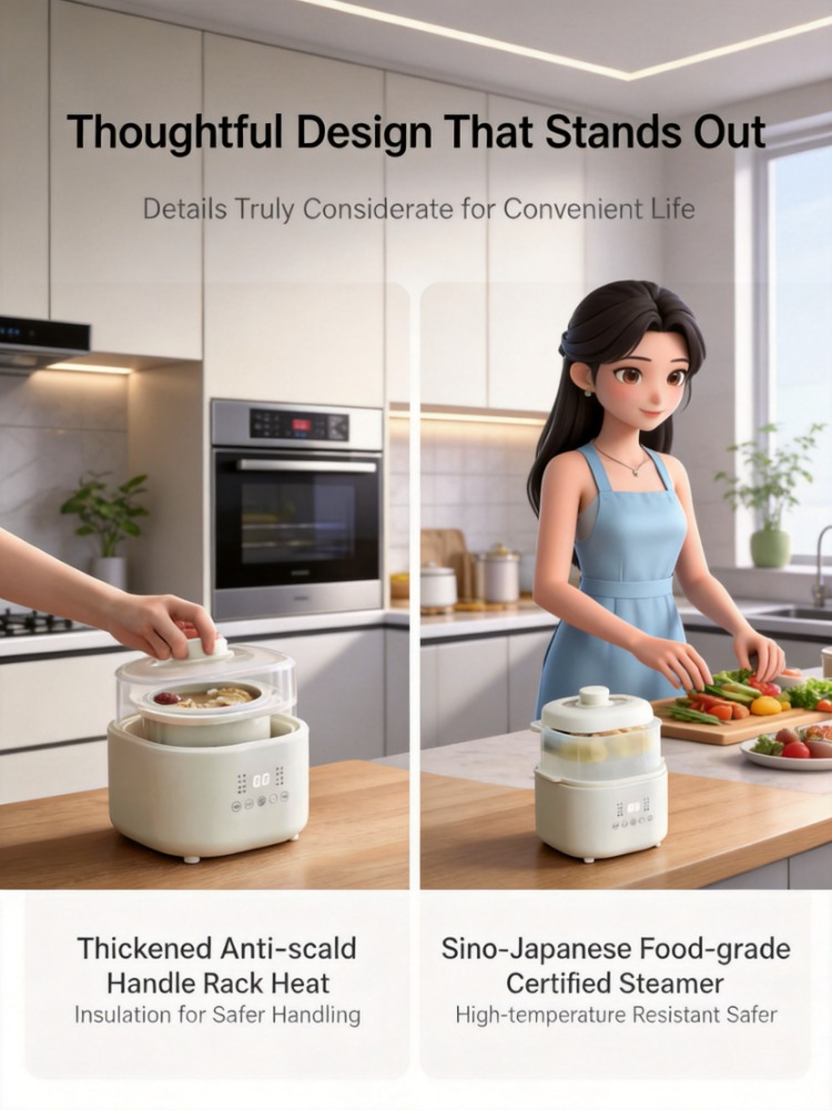 Baby Food Home - Petite cuisinière électrique 220V, pot pour