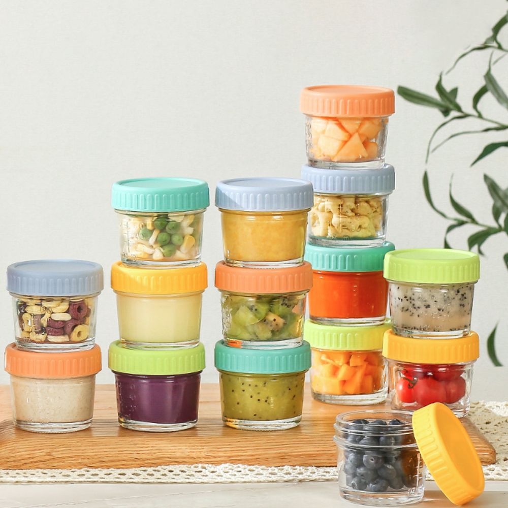 Baby Food Glass Containers - Pot de nourriture pour bébé en
