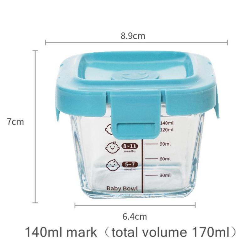 Baby Food Glass Containers - Boîte de rangement résistante à la