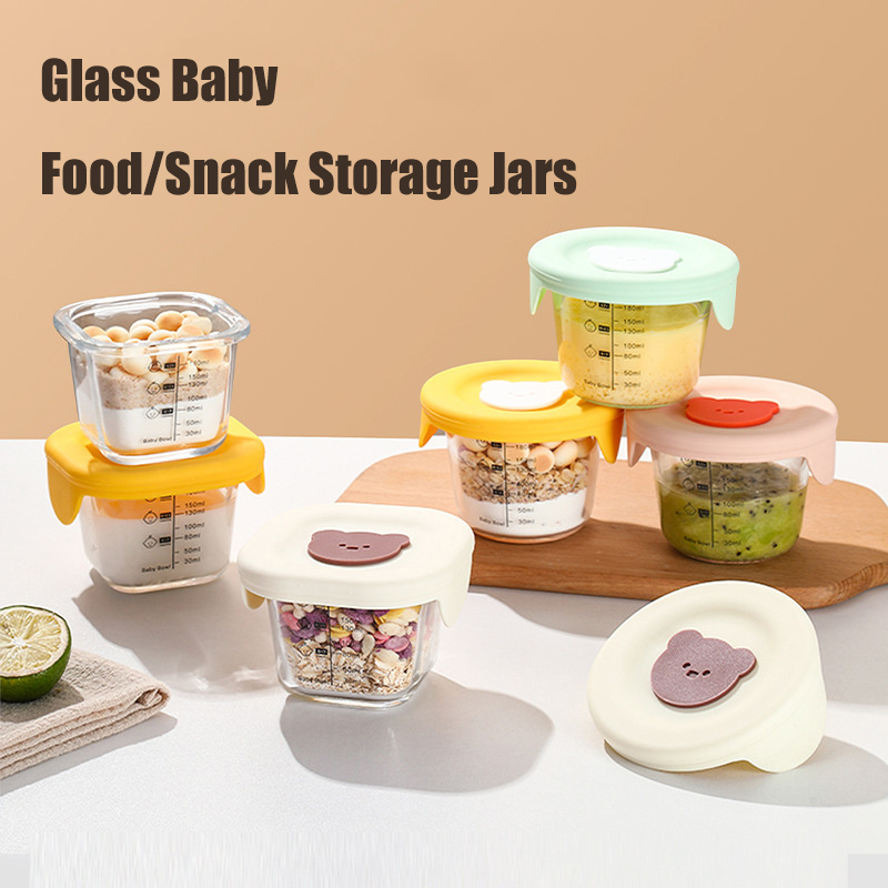 Baby Food Glass Containers - Bocaux de Conservation des citrouille en