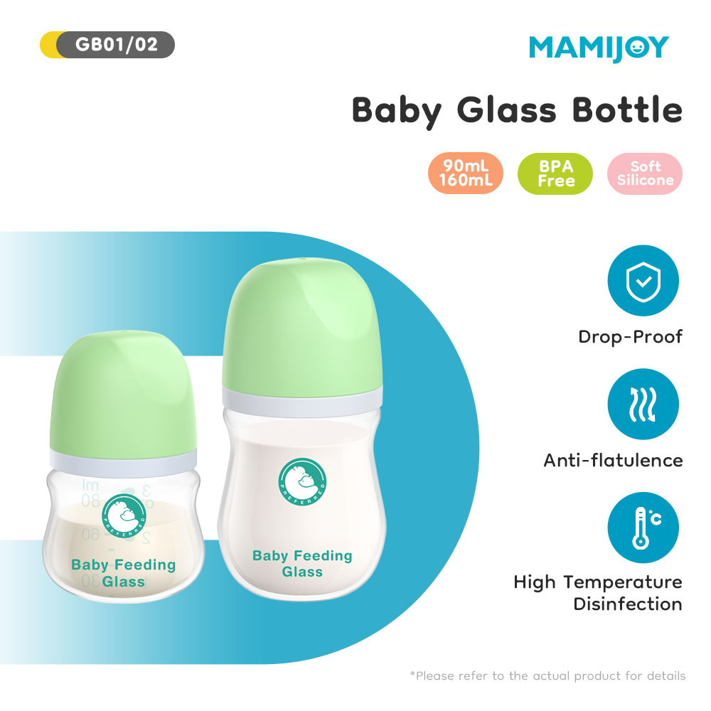 Baby Food Glass Containers - MAMIJOY 1 Bouteille d'alimentation pour nouveau-né