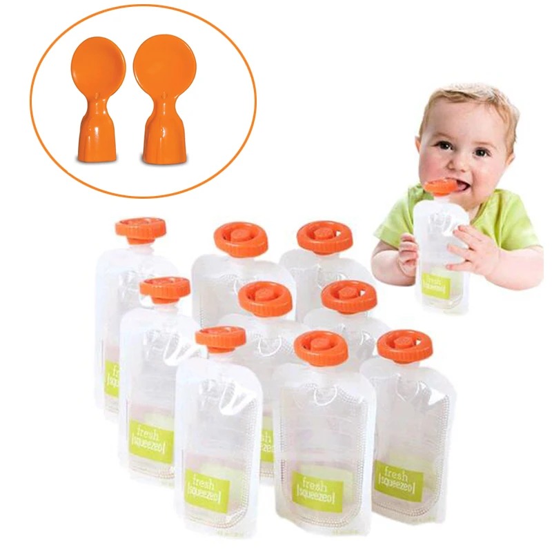 Baby Food Glass Containers - 50 sacs de conservation pour aliments