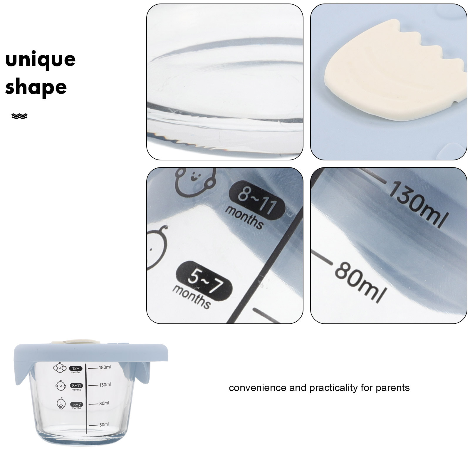2 bols en verre pour aliments  - Baby Food Glass Containers avis et prix